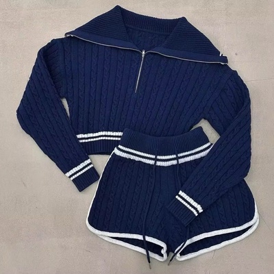 Gaya Knitted Set Blue (Small)