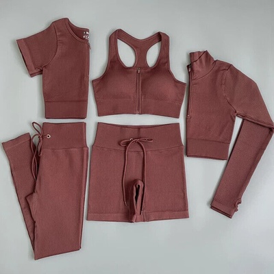 Venus 3 Piece Set Brown (Bra + Shirt + Short)