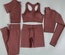 Venus 3 Piece Set Brown (Bra + Shirt + Short)