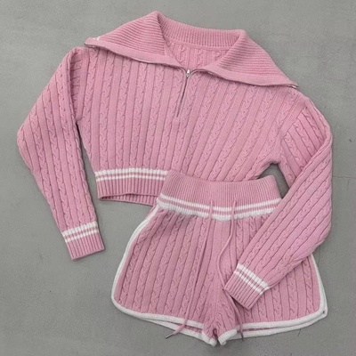 Gaya Knitted Set Pink (Medium)